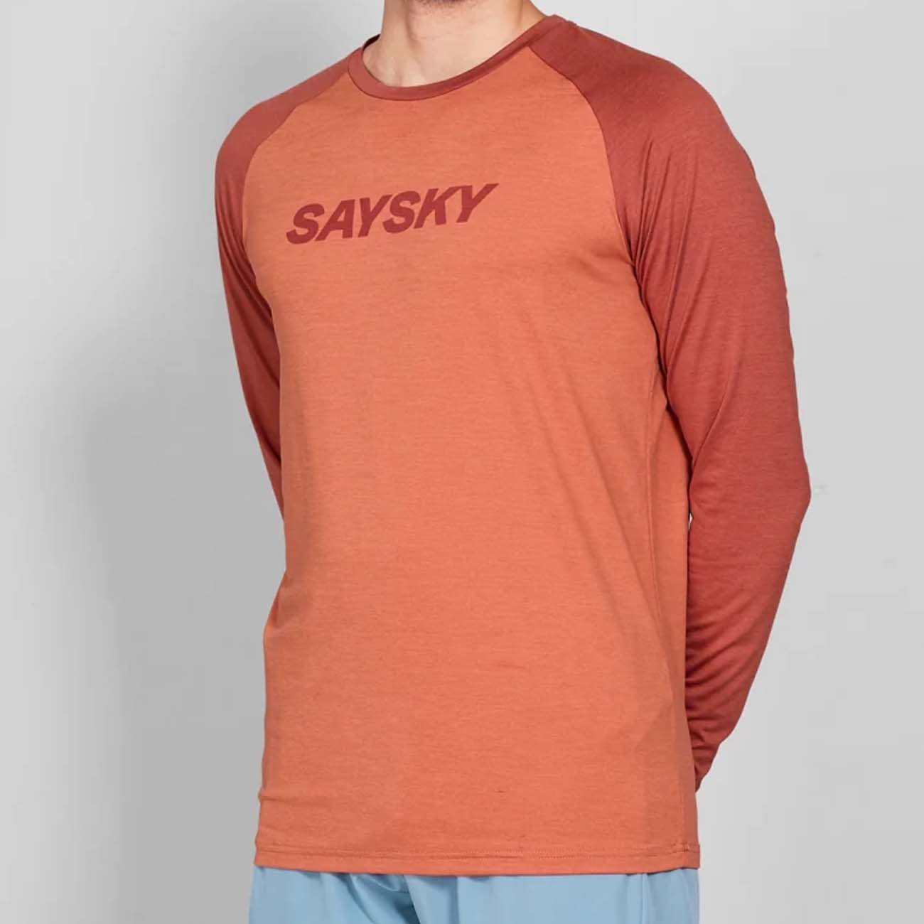 Saysky Logo Pace Long Sleeve Red