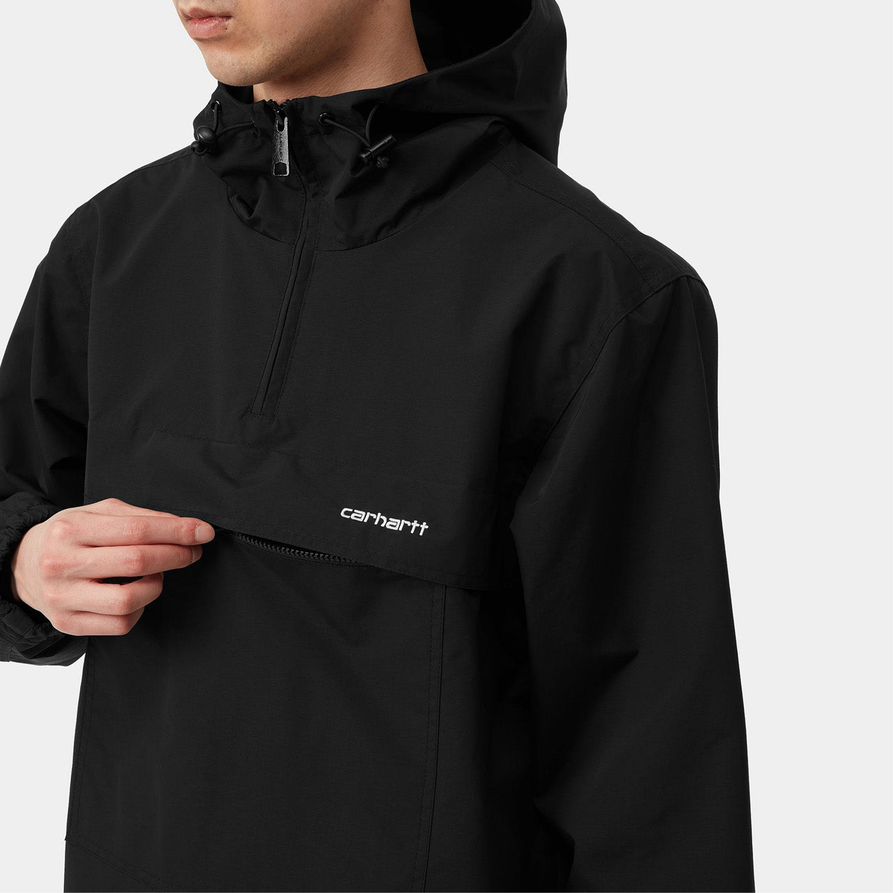 Carhartt WIP Windbreaker Pullover Jacket Herren Black White