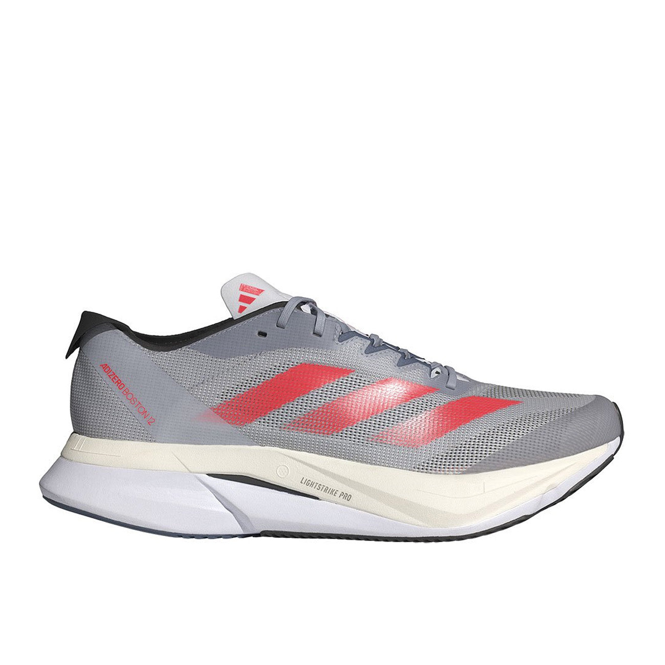 adidas Adizero Boston 12 M Herren Grey Solar Red