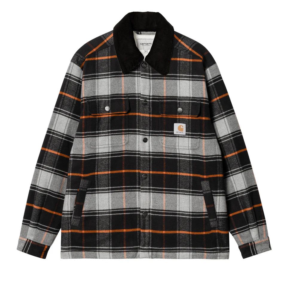 Carhartt WIP Baris Shirt Jac Baris Check Grey Heather