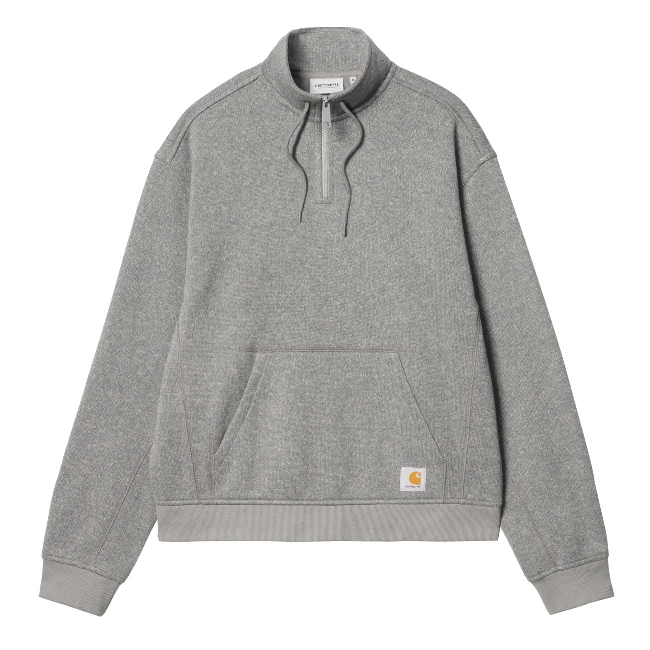 Carhartt WIP Luther Half Zip Sweat Herren Misty Grey Heather