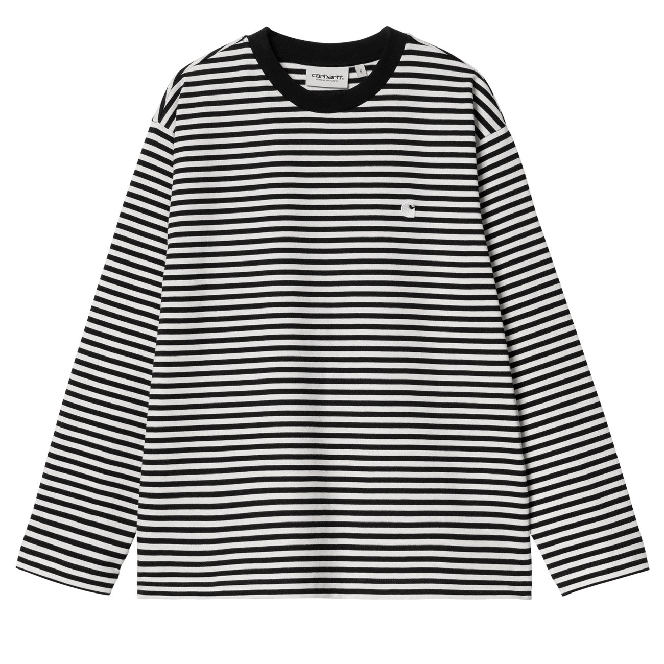 Carhartt WIP  W' L/S Verner T-Shirt Damen Verner stripe, Black / Wax