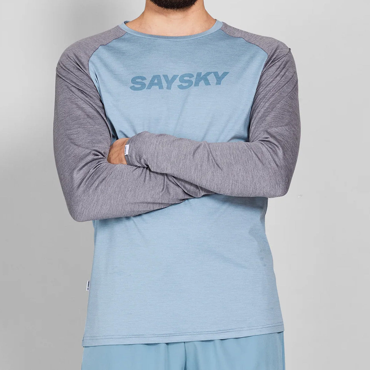 Saysky Logo Pace Long Sleeve Blue