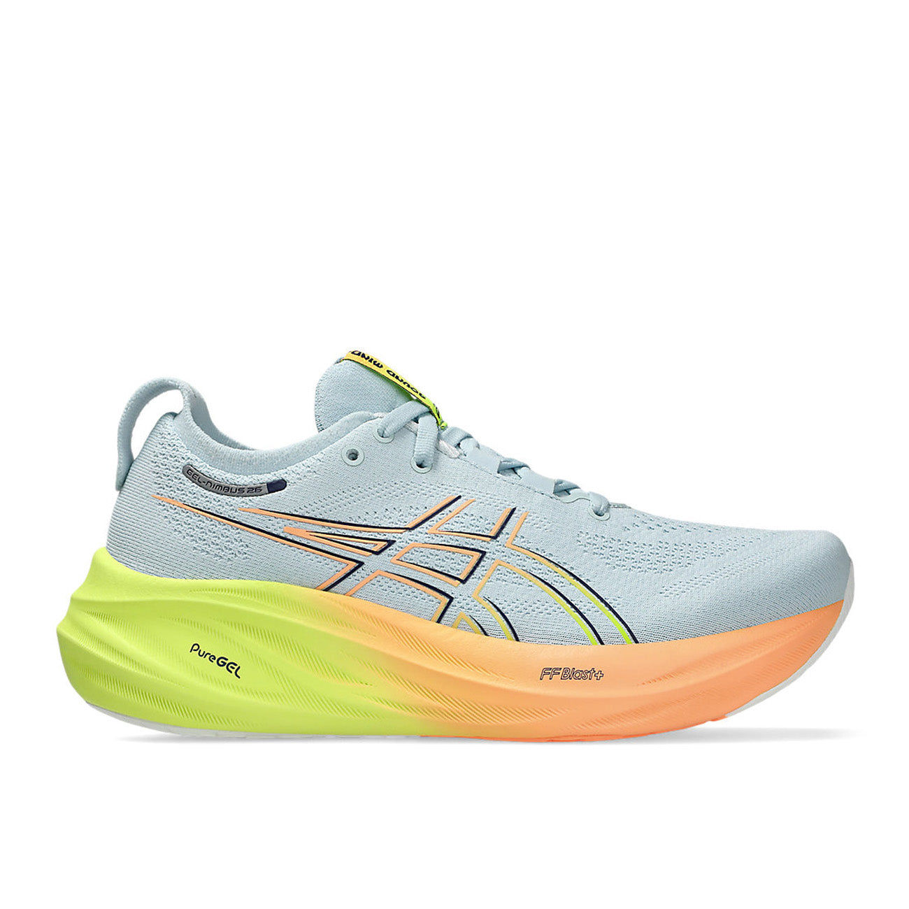 Asics Gel-Nimbus 26 PARIS Herren Cool Grey Safety Yellow