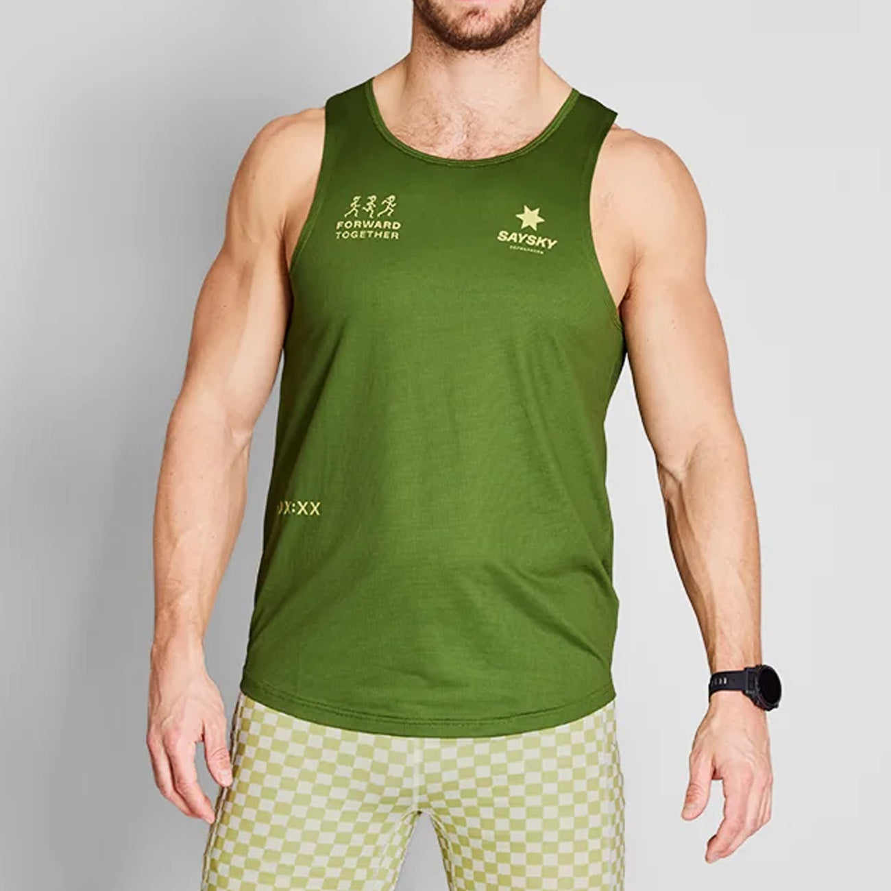 Saysky Statement Combat Singlet Green