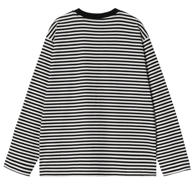 Carhartt WIP  W' L/S Verner T-Shirt Damen Verner stripe, Black / Wax