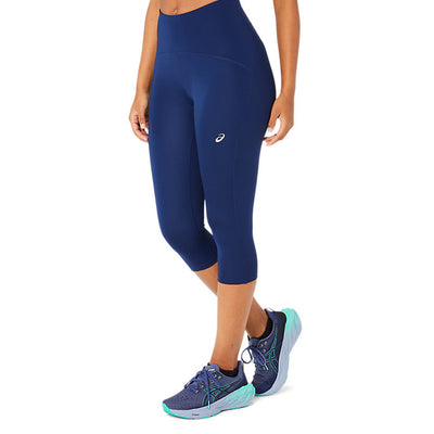 Asics Road High Waist Capri Tight Damen Blue Expanse