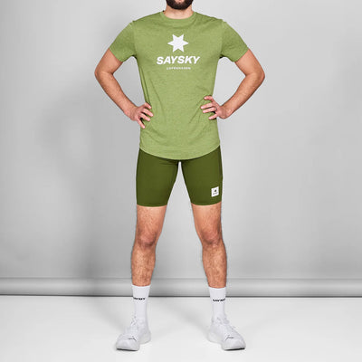 Saysky Combat+ Short Tights 9" Green