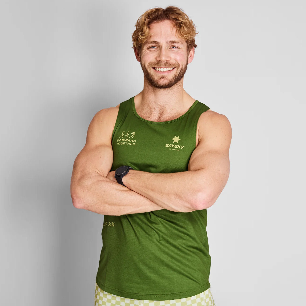 Saysky Statement Combat Singlet Green