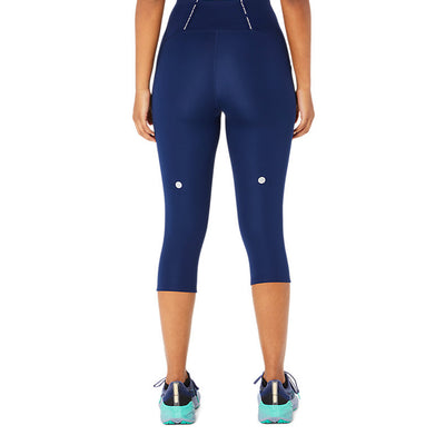 Asics Road High Waist Capri Tight Damen Blue Expanse