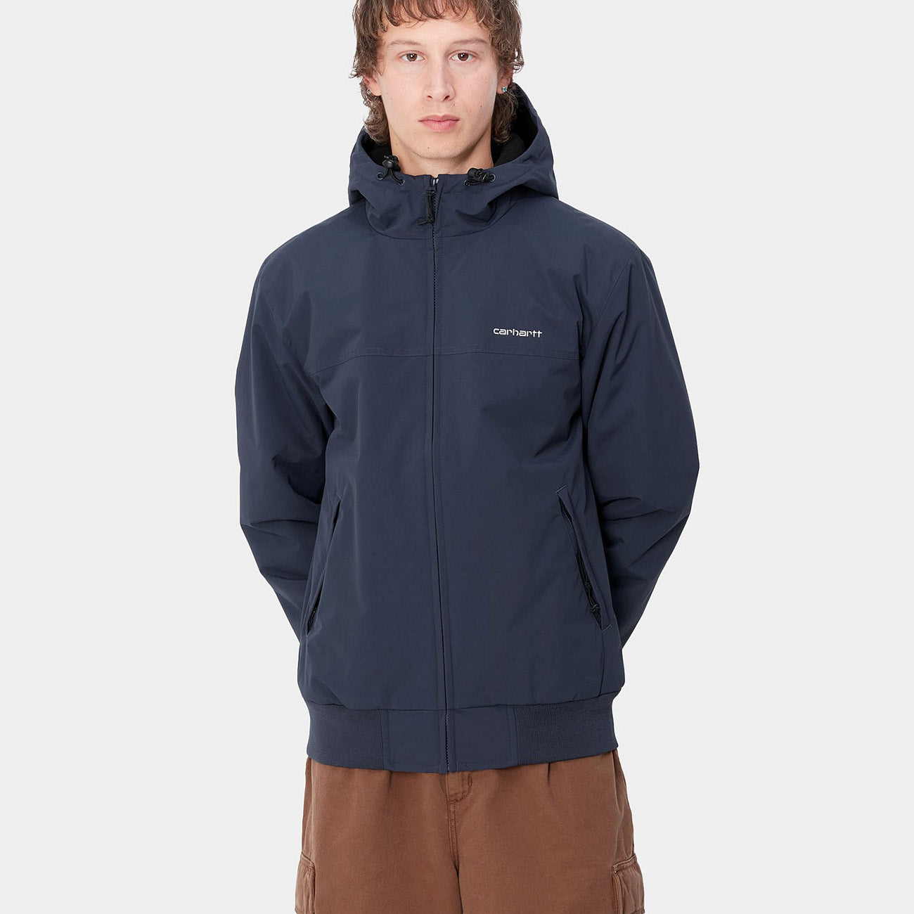 Carhartt WIP Hooded Sail Jacket Herren Air Force Blue White