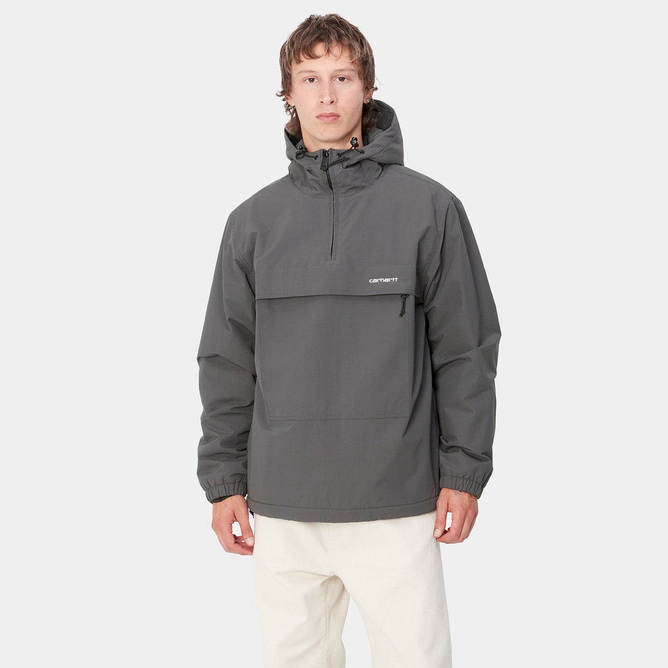 Carhartt WIP Windbreaker Pullover Herren Graphite White