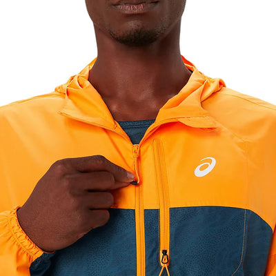 Asics Fujitrail Packable Windbreaker Herren Fellow Yellow Magnetic Blue