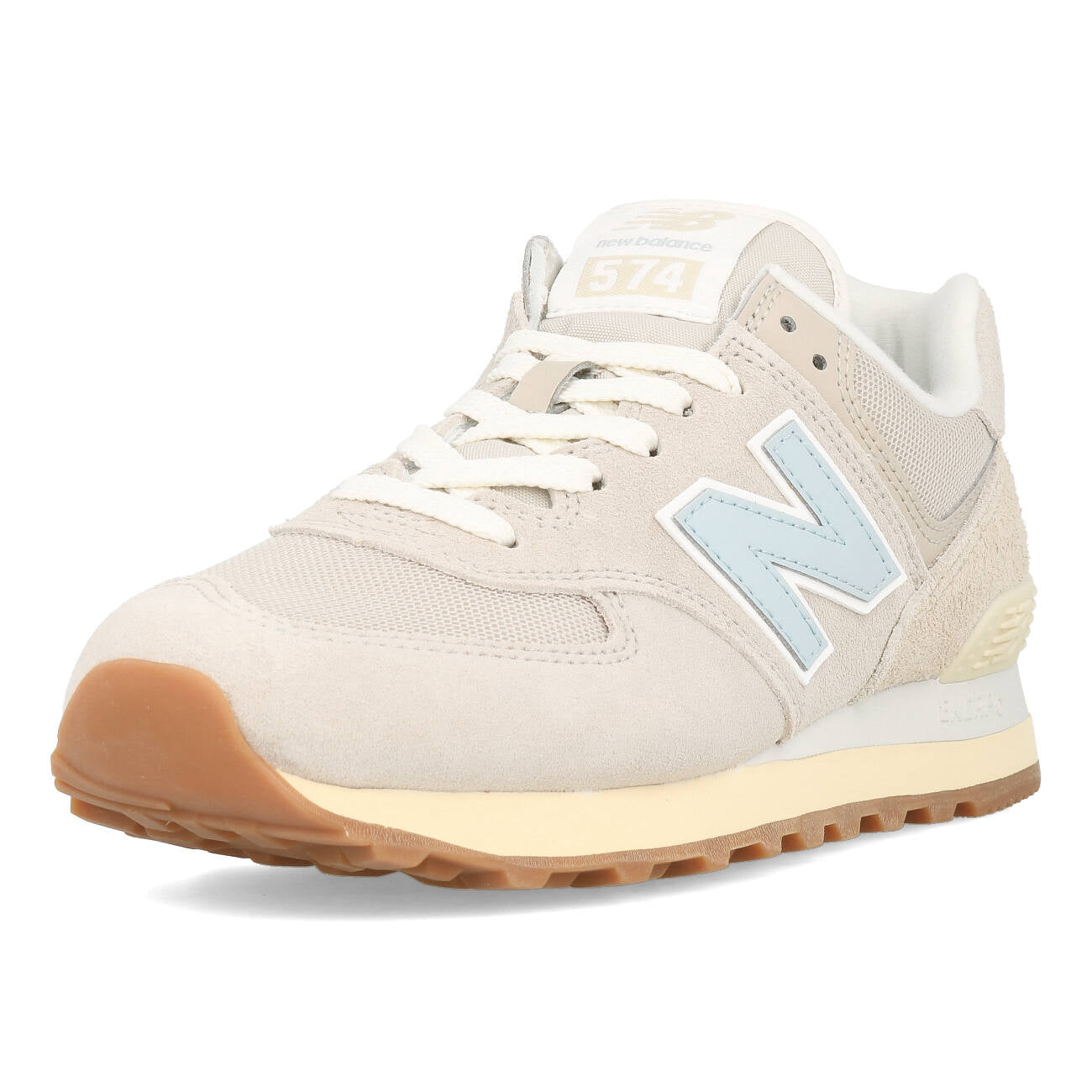 New Balance WL 574 GQ2 Damen Beige Blue White