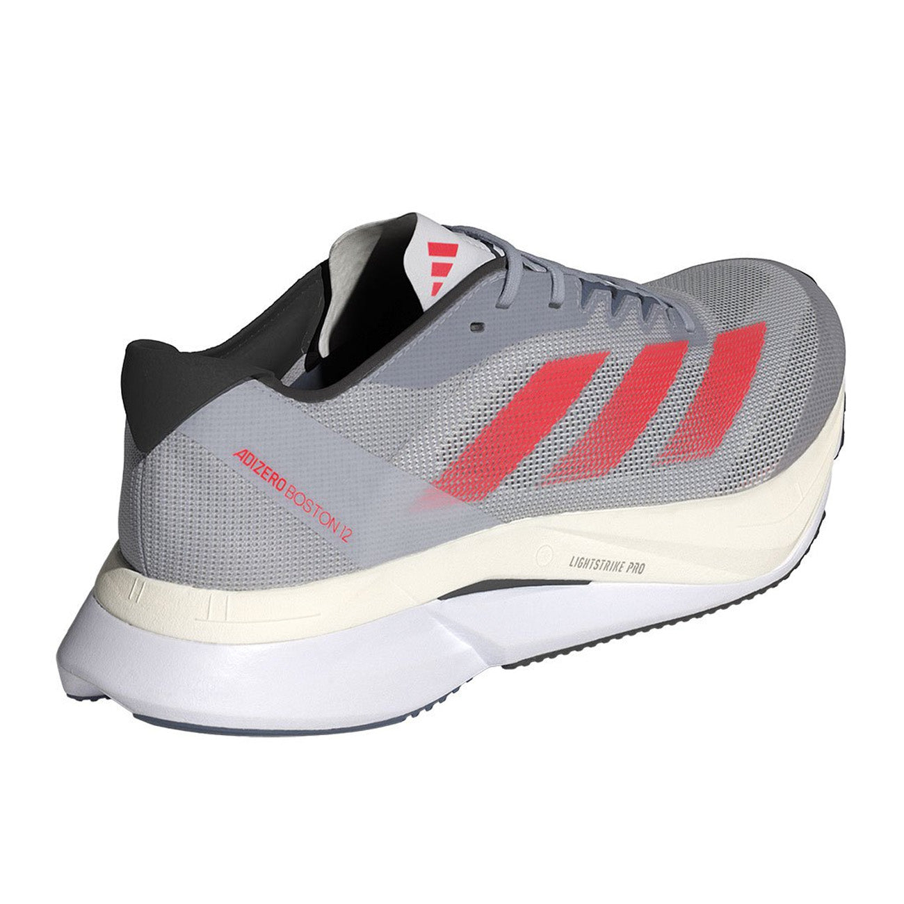 adidas Adizero Boston 12 M Herren Grey Solar Red