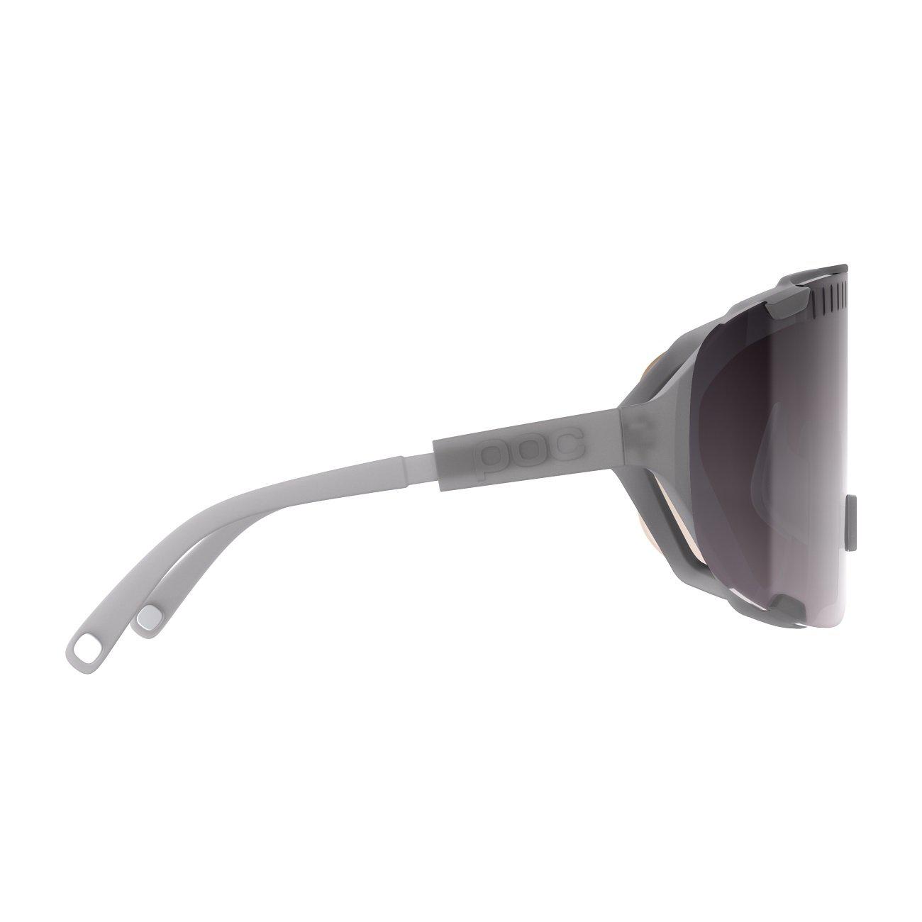 POC Devour Sportbrille Moonstone Grey Brown Silver Mirror-Runster