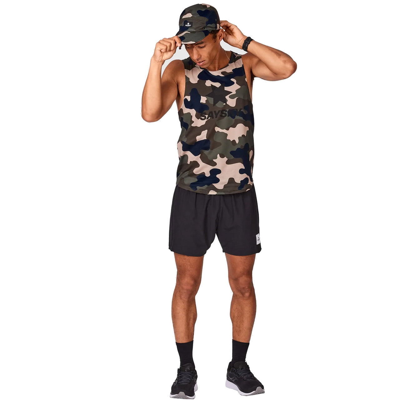 Saysky Camo Reverse Cap Woodland Camo Sky Captain