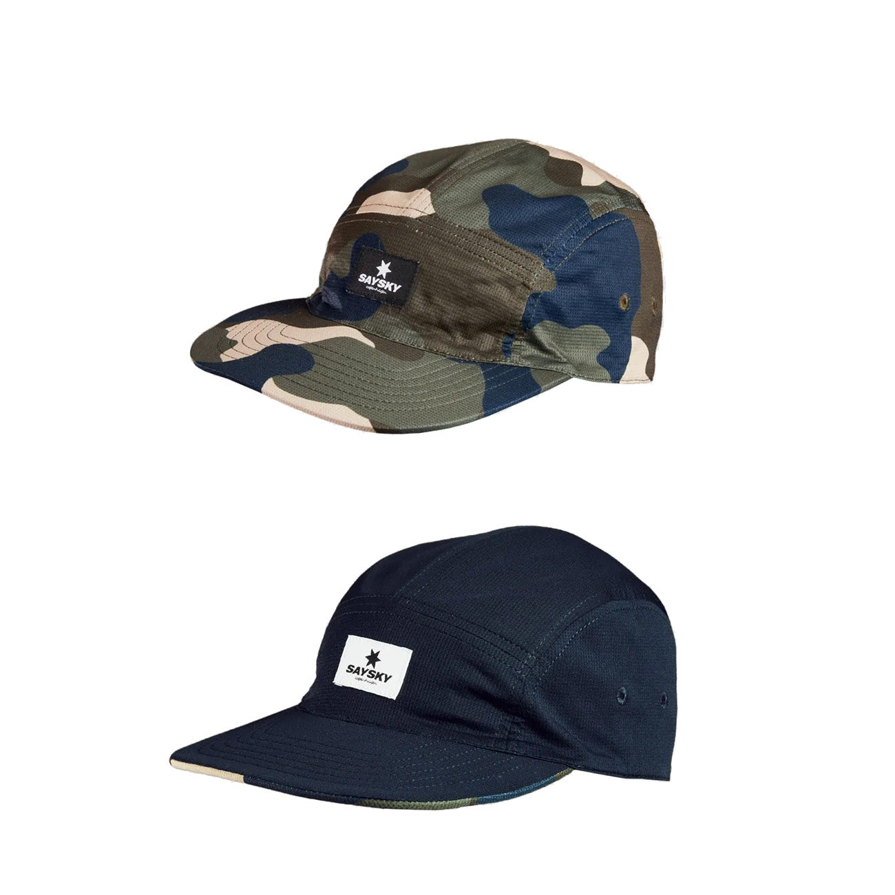 Saysky Camo Reverse Cap Woodland Camo Sky Captain