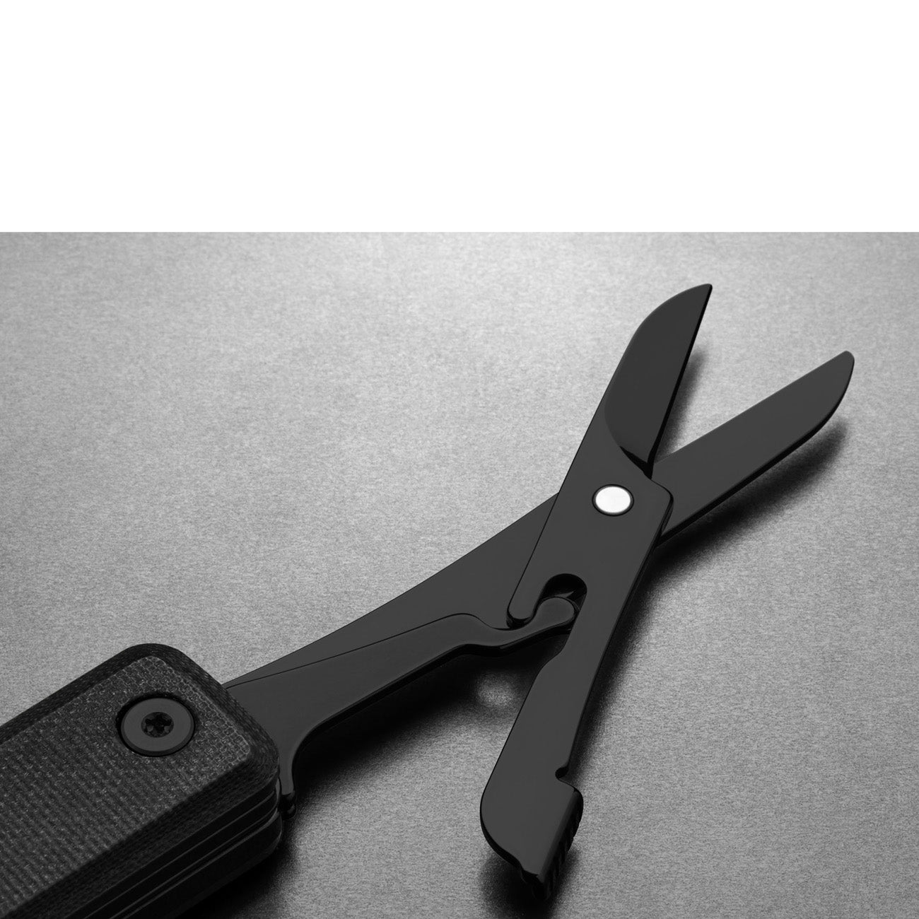 The James Brand The Ellis Taschenmesser Scissors Black Black G10 Serrated